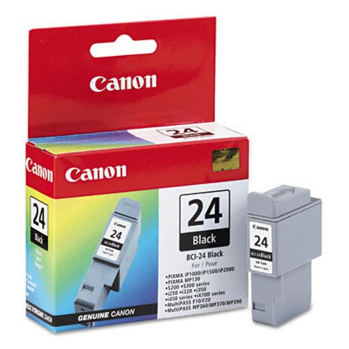 Картридж Canon BCI-24Bk (двойная) (black, до 130 стр) для S200/S200x/S300/S330 Photo/i250/i320/i350/i450/i450x/i455/i470D/i475D, SmartBase MP3x0/MPC20