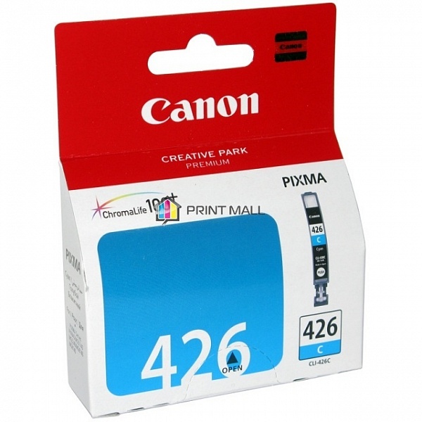 Картридж Canon CLI-426C (cyan, до 440 стр, 9 ml) для iP4840 MG5140/5240/6140/8140