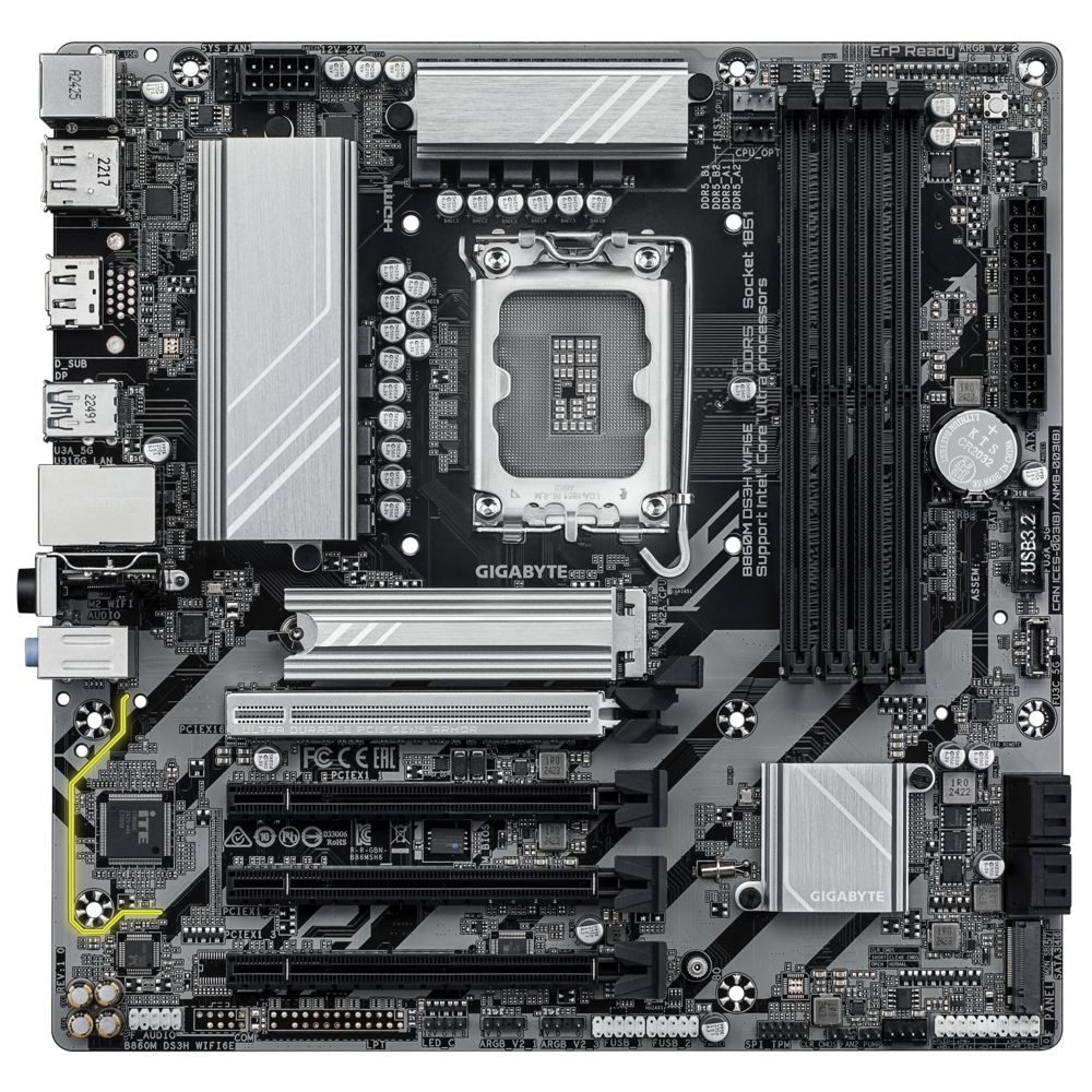 Материнская плата GIGABYTE B860M DS3H WIFI6E