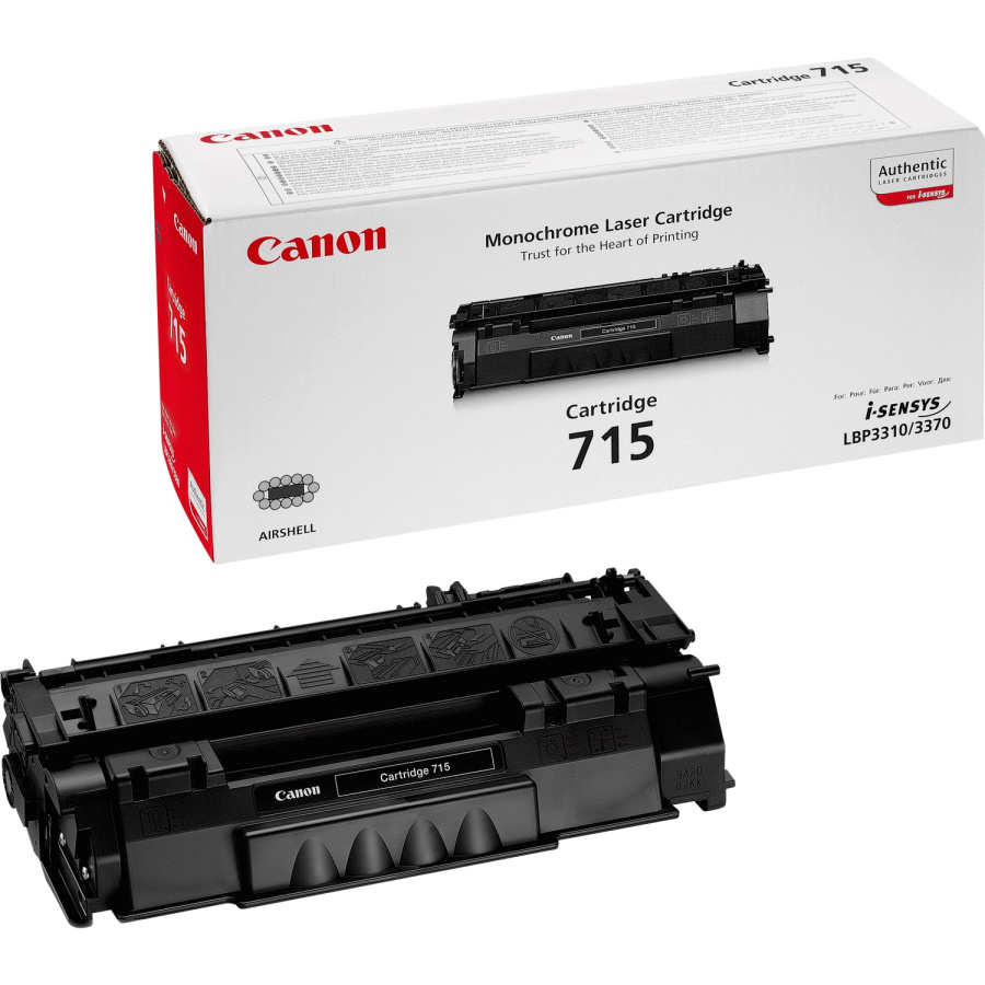 Картридж Canon 715 [ 1975B002 ] (black, до 3000 стр) для LBP-3310/3370