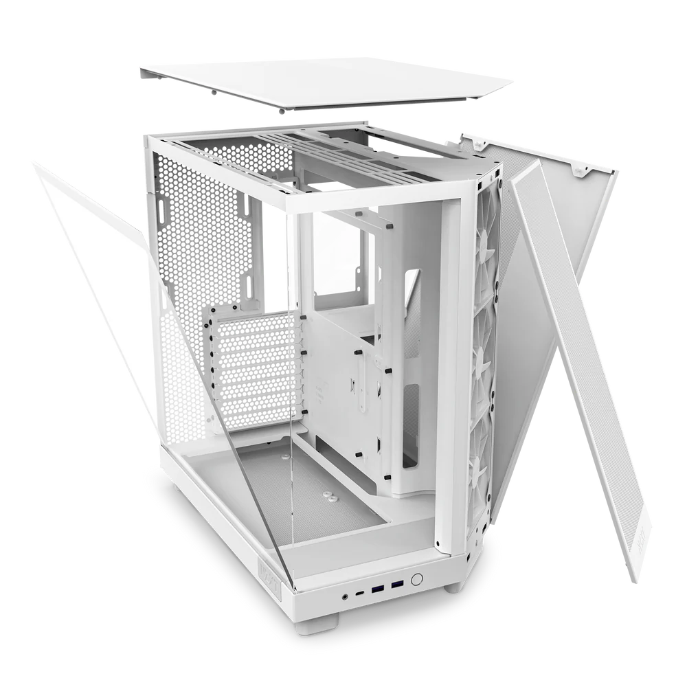 Корпус без блока питания NZXT H6 Flow CC-H61FW-01