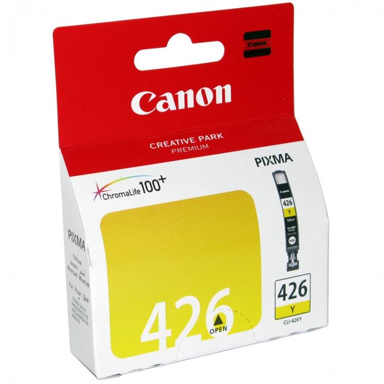 Картридж Canon CLI-426Y (yellow, до 440 стр, 9 ml) для iP4840 MG5140/5240/6140/8140