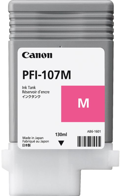 Картридж Canon PFI-107M [ 6707B001 ] (magenta, 130 ml ml) ImagePrograf iPF670, iPF680, iPF685, iPF770, iPF780, iPF785