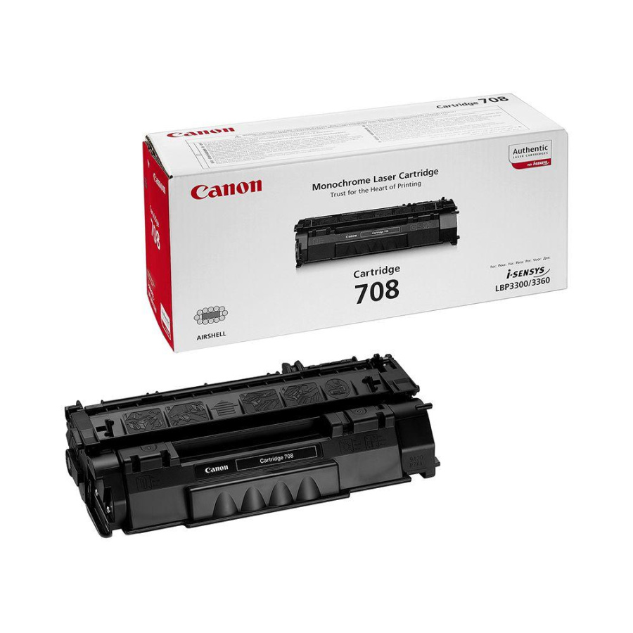 Картридж Canon 708 [ 0266B002 ] (black, до 2500 стр) для LBP-3300/3360/HP LJ 1160/1320 (q5949a)