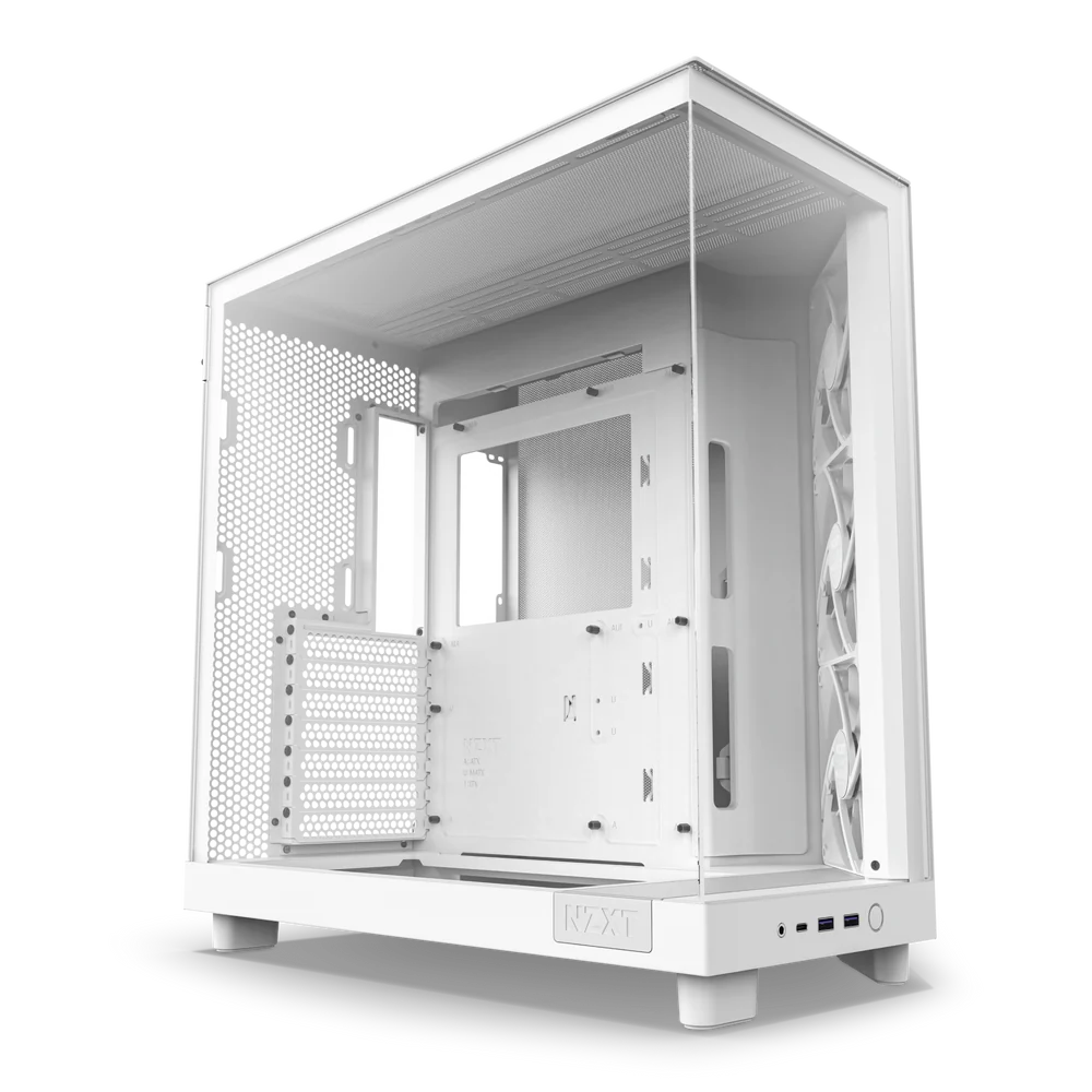 Корпус без блока питания NZXT H6 Flow CC-H61FW-01